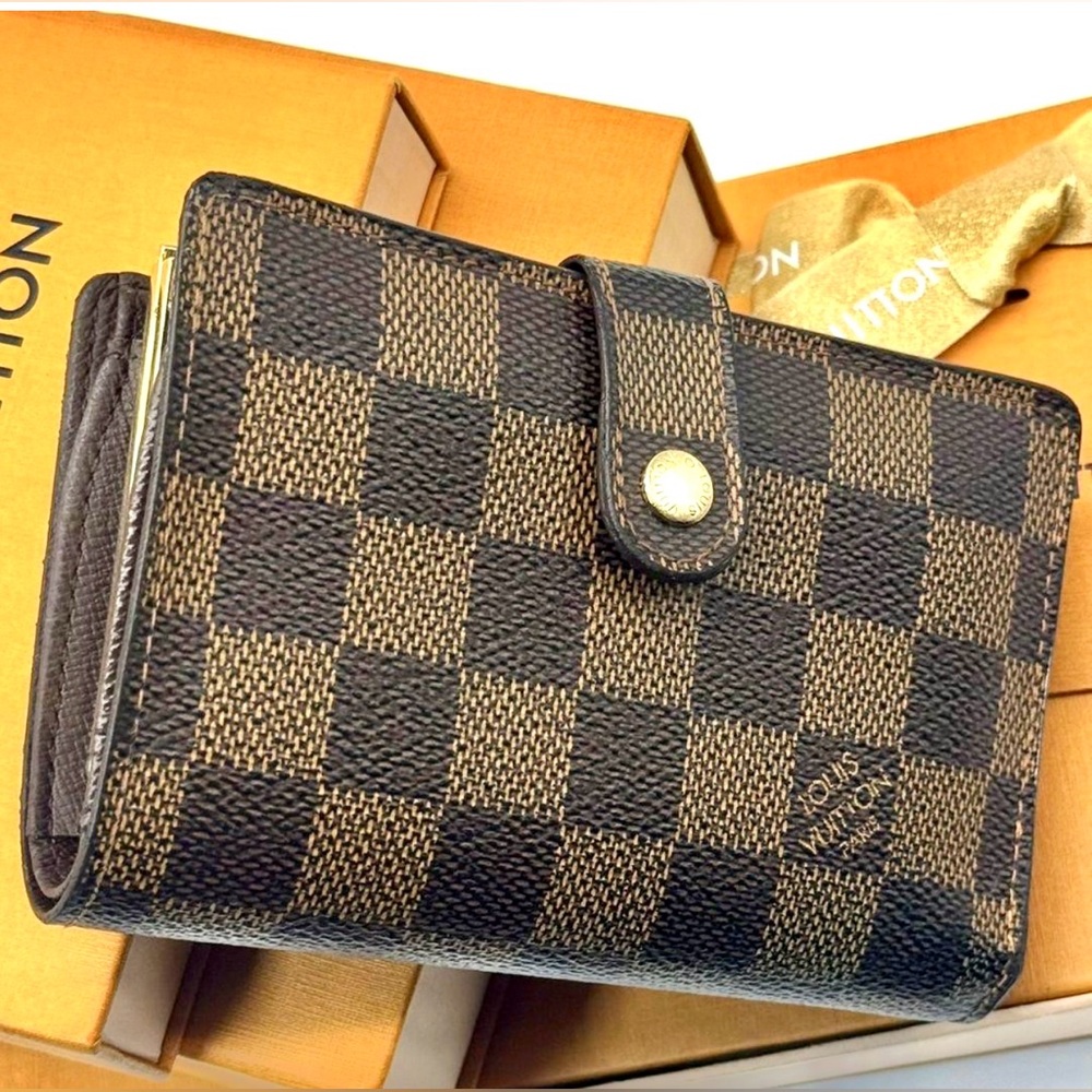 ✨ LV VIENNOIS KISSLOCK WALLET | DAMIER EBENE | MADE IN FRANCE – MI3059 ✨